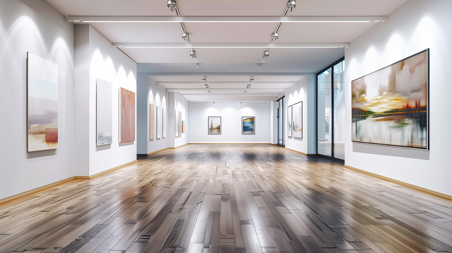 Galerie virtuelle 3D - Exposition d'art immersive avec œuvres interactives