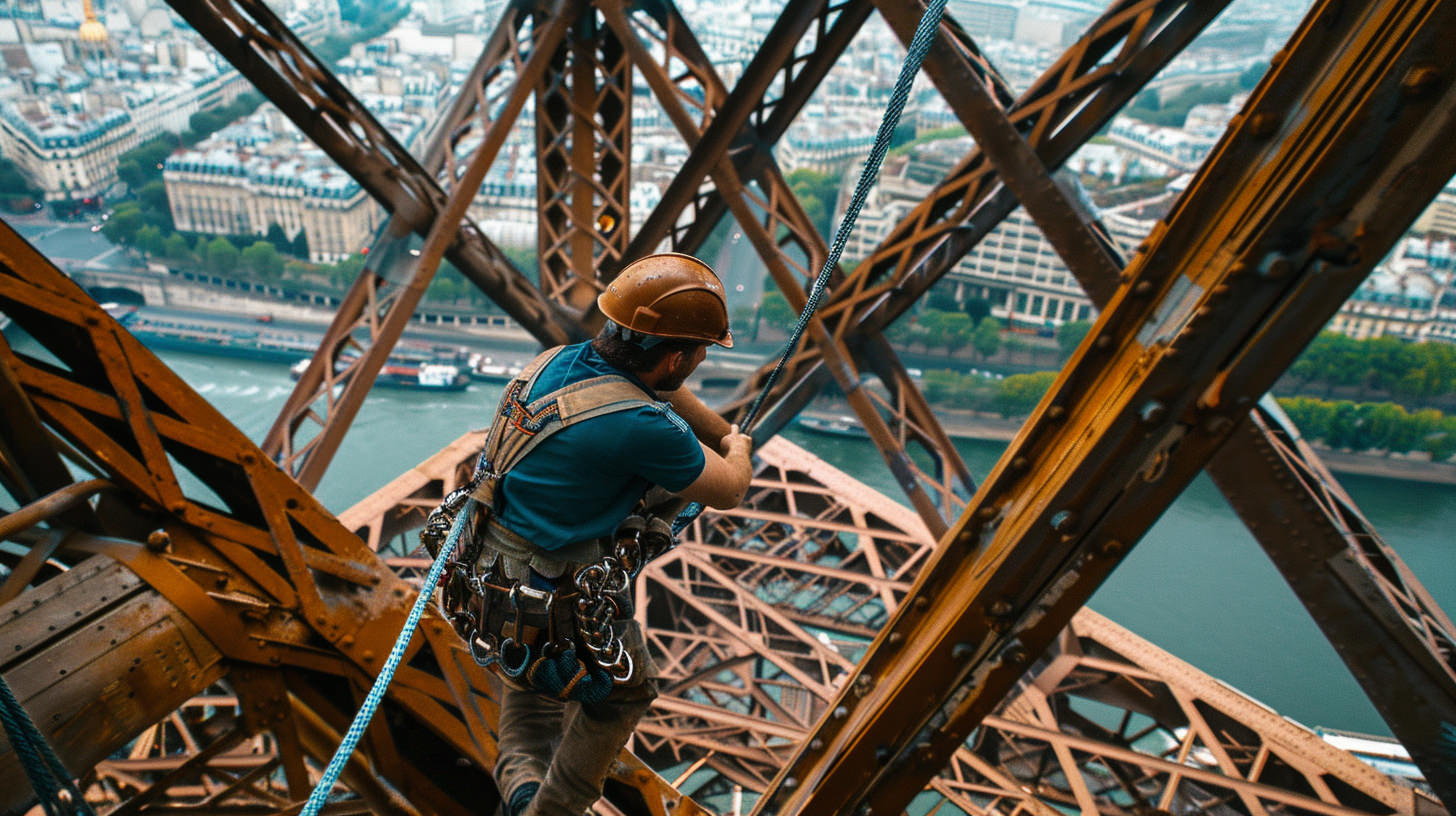Photo 360 Tour Eiffel - Vue panoramique depuis le sommet en 60K