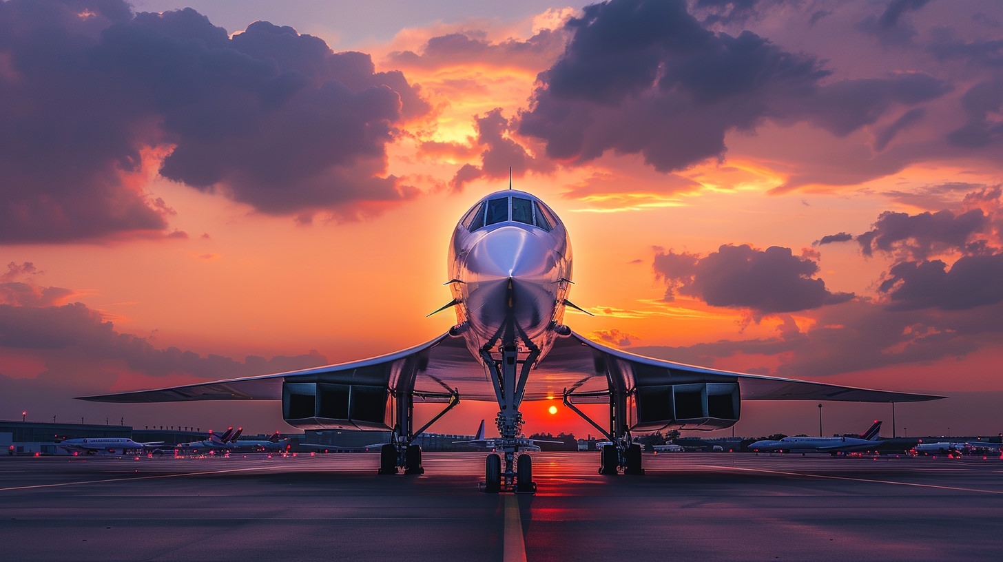 Visite virtuelle Concorde - Cockpit du supersonique en ultra haute définition 50K avec instruments de vol